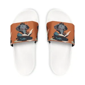 Monkey Approved Youth Pu Slide Sandals for Summer Fun