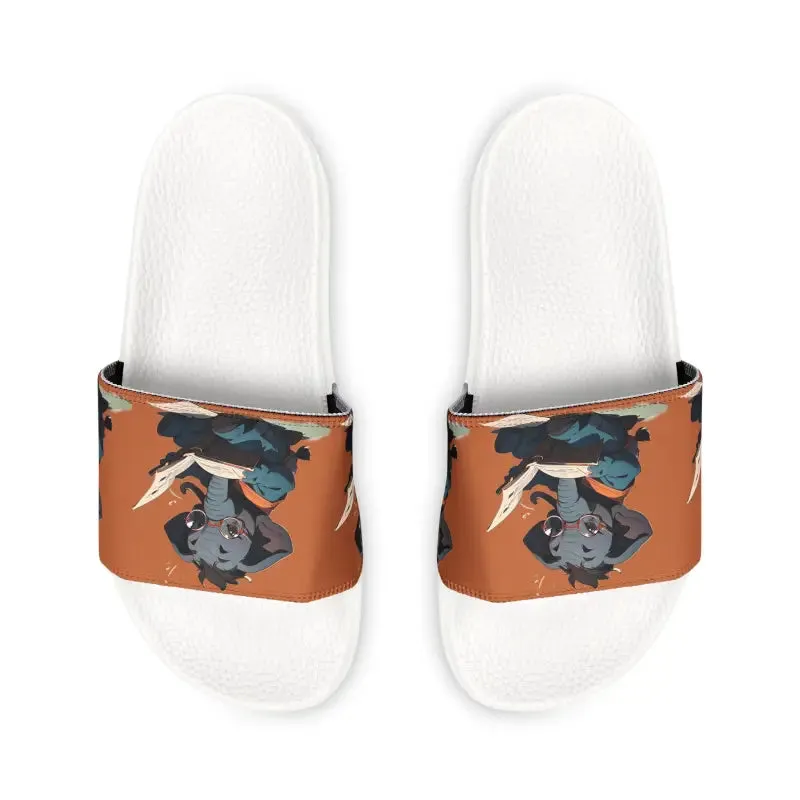 Monkey Approved Youth Pu Slide Sandals for Summer Fun