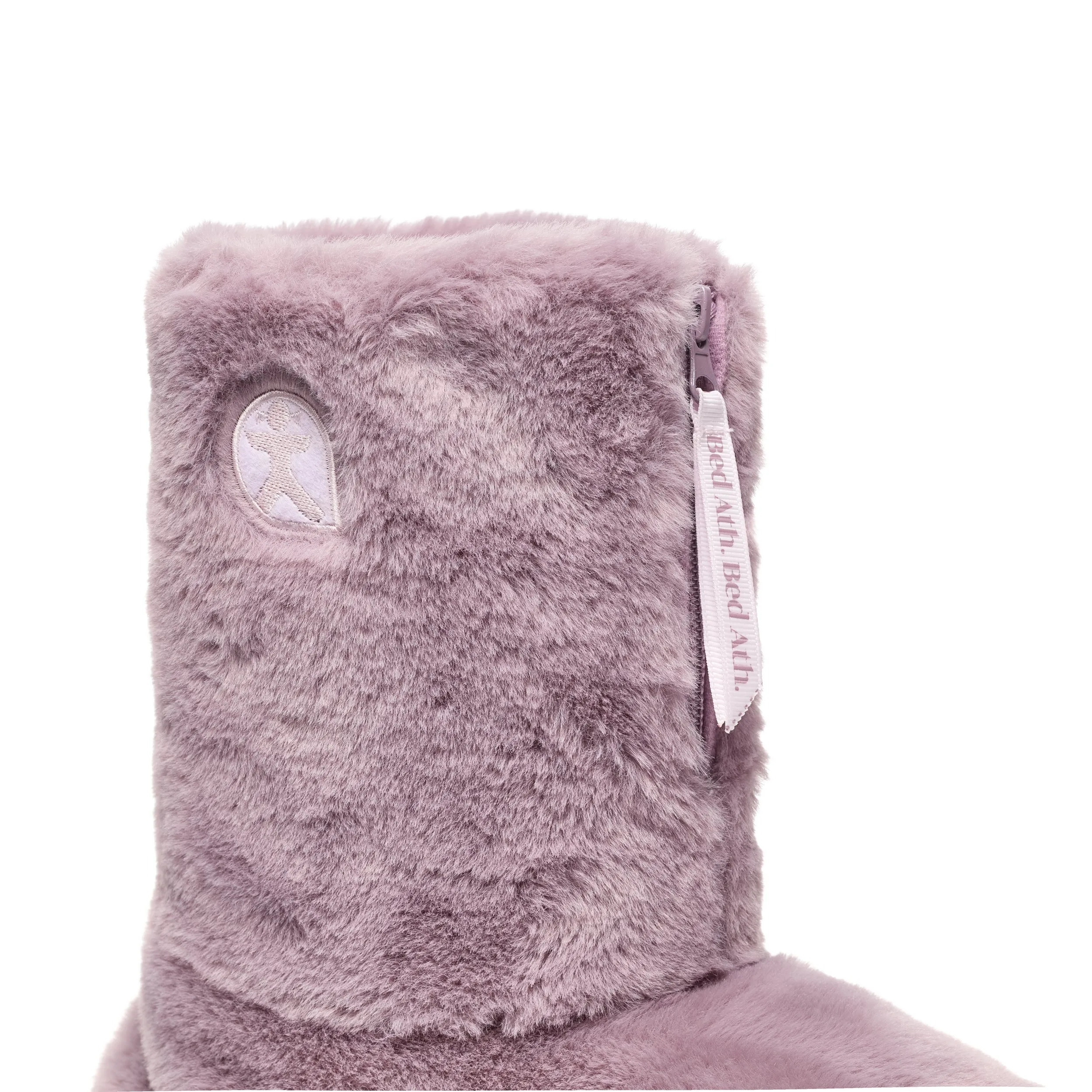 Monroe - Faux Fur Slipper Boot - Aquarelle / Dusky Pink