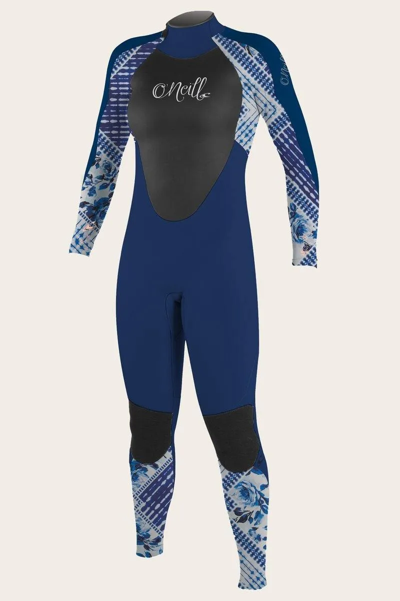 O'Neill Girls Epic 4/3 Back Zip Full Wetsuit