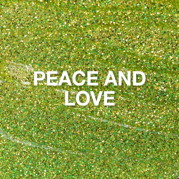 P  Peace and Love Glitter Gel Polish