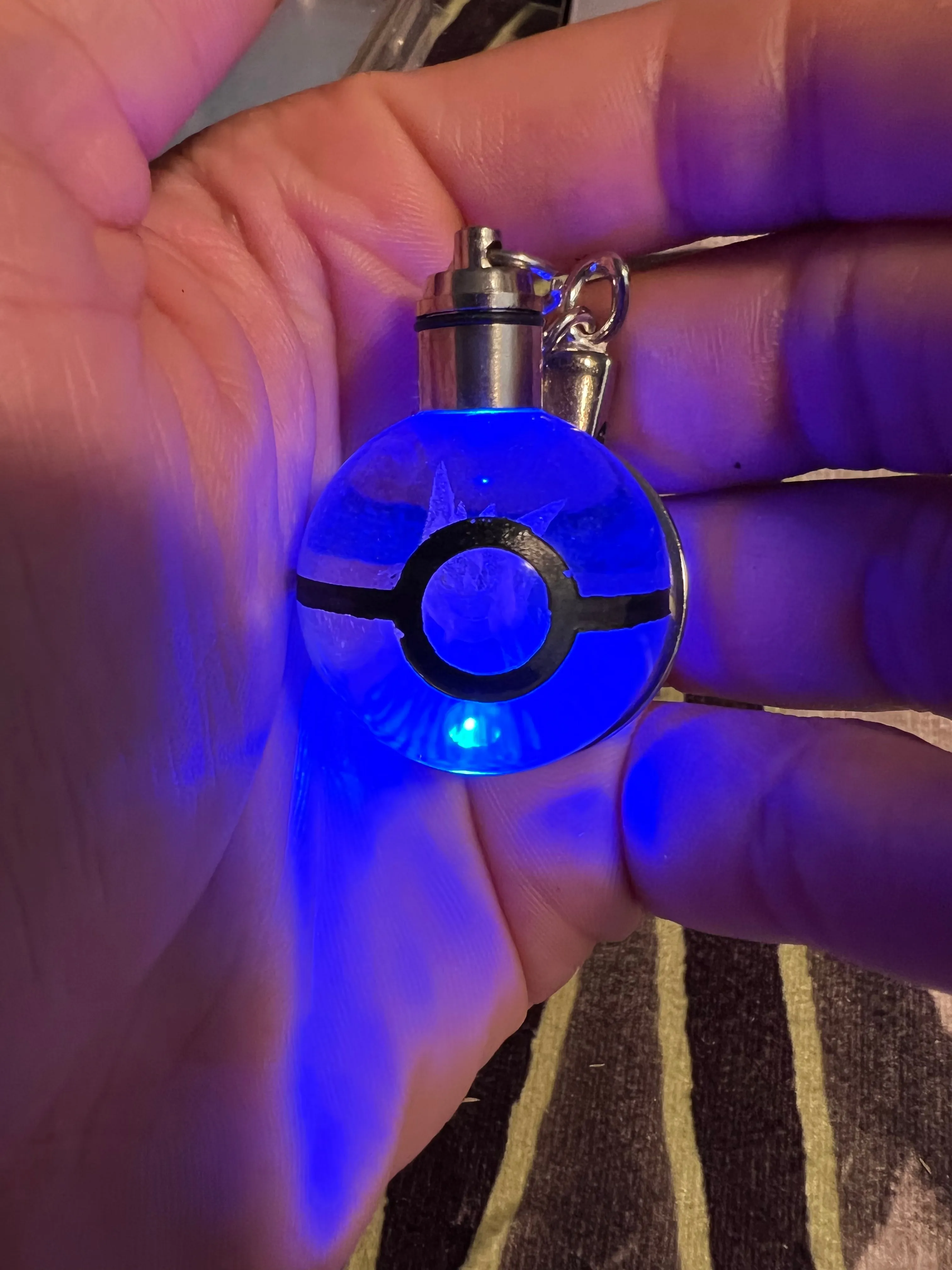 Pokemon Mega Gengar LED Light Up Keychain