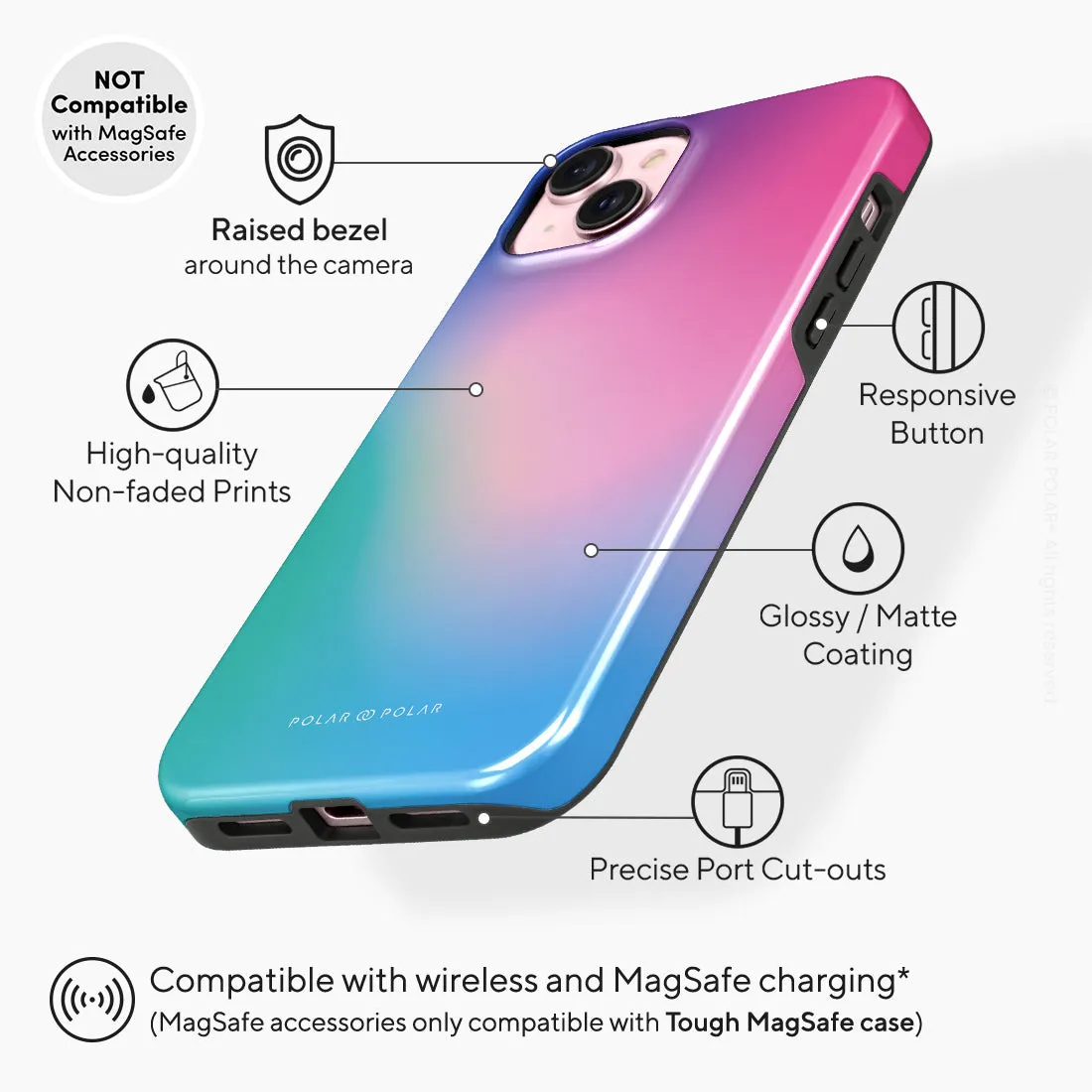 Polar Light - iPhone 15 Plus Case