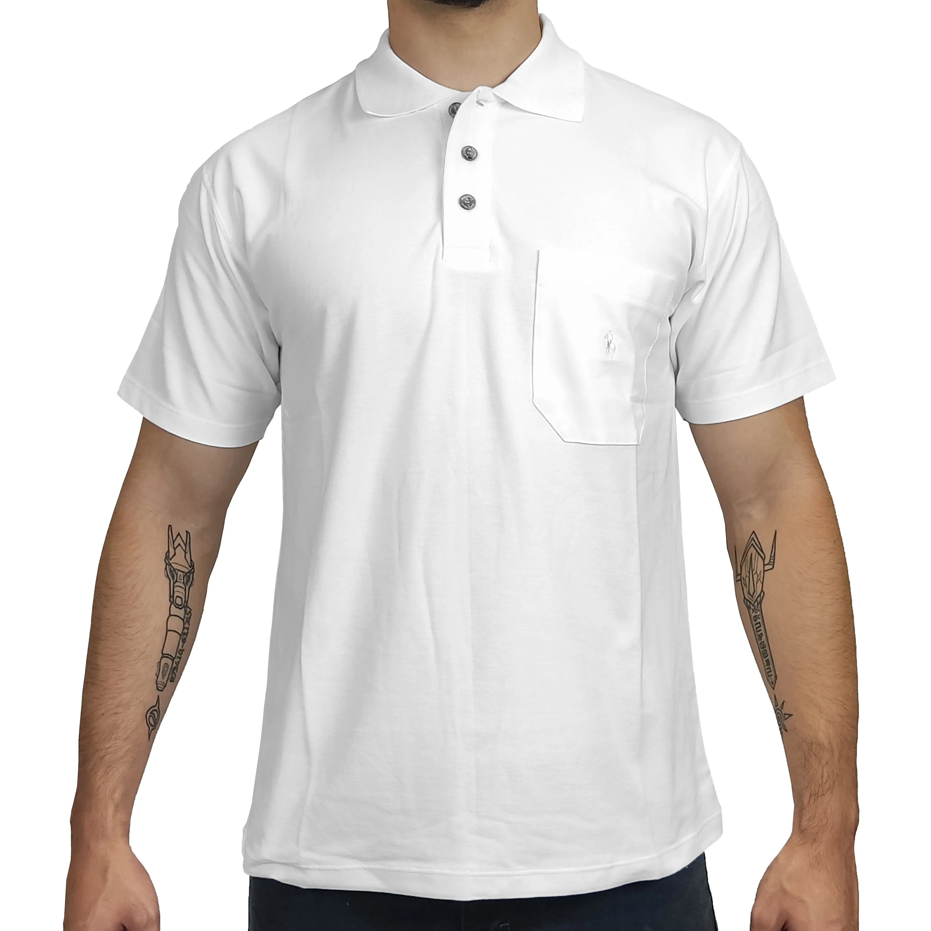 Polo Manga Corta Riff Urban Hombre Classic - Blanco