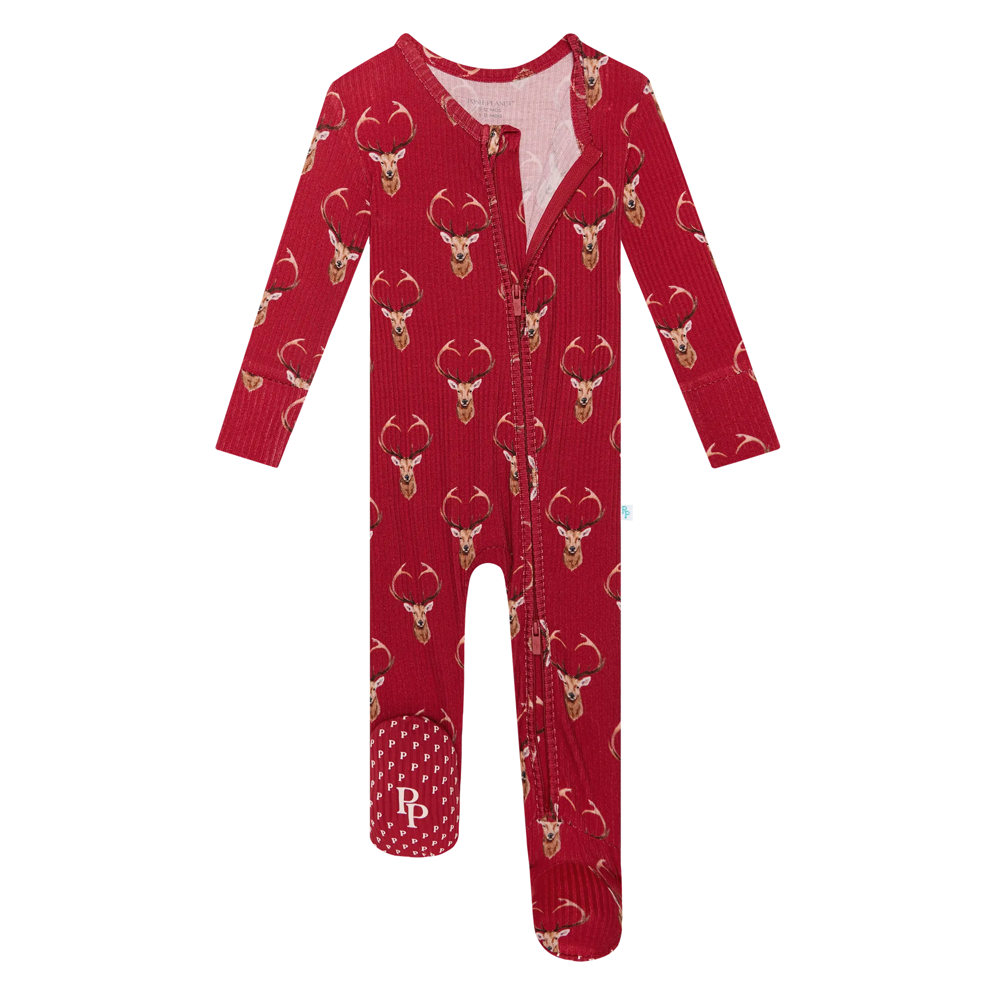 Posh Peanut Dash Footie with Zipper