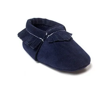 PU Suede Leather born Baby Boy Girl Baby Moccasins Soft Moccs Shoes Bebe Fringe Soft Soled Non-slip Footwear Crib Shoe