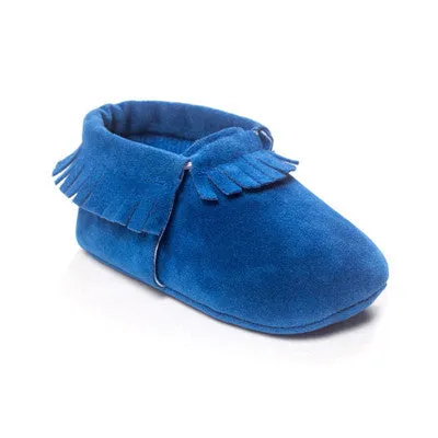 PU Suede Leather born Baby Boy Girl Baby Moccasins Soft Moccs Shoes Bebe Fringe Soft Soled Non-slip Footwear Crib Shoe