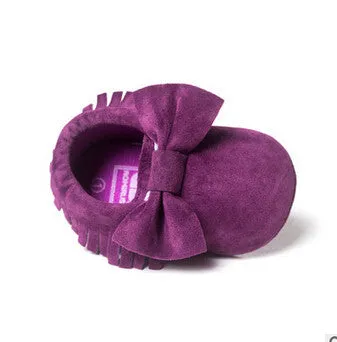 PU Suede Leather born Baby Boy Girl Baby Moccasins Soft Moccs Shoes Bebe Fringe Soft Soled Non-slip Footwear Crib Shoe