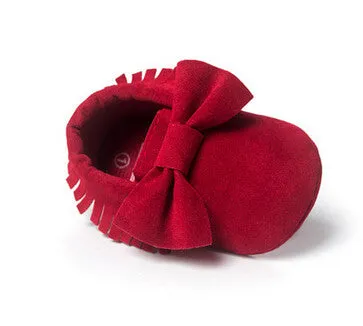 PU Suede Leather born Baby Boy Girl Baby Moccasins Soft Moccs Shoes Bebe Fringe Soft Soled Non-slip Footwear Crib Shoe