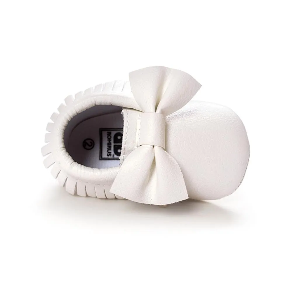 PU Suede Leather born Baby Boy Girl Baby Moccasins Soft Moccs Shoes Bebe Fringe Soft Soled Non-slip Footwear Crib Shoe