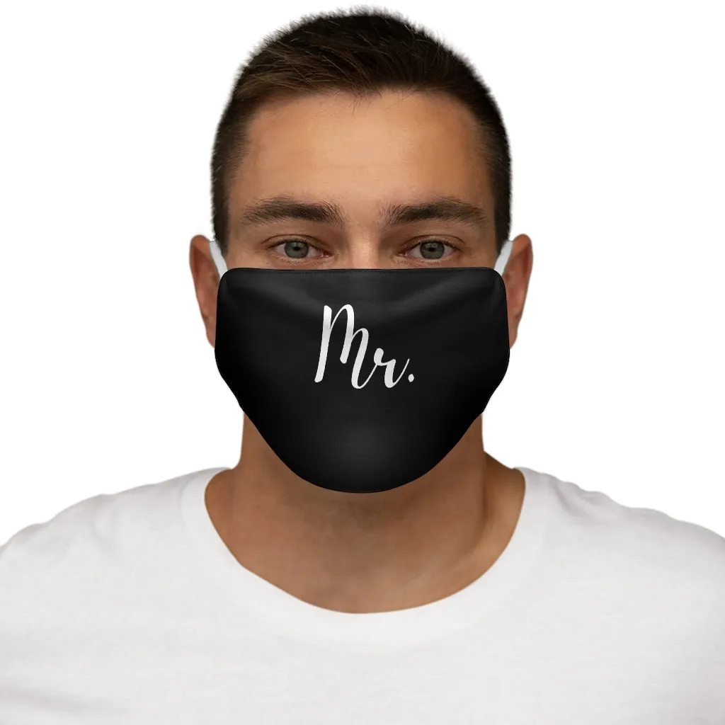 "Mr." Black Snug-Fit Face Mask