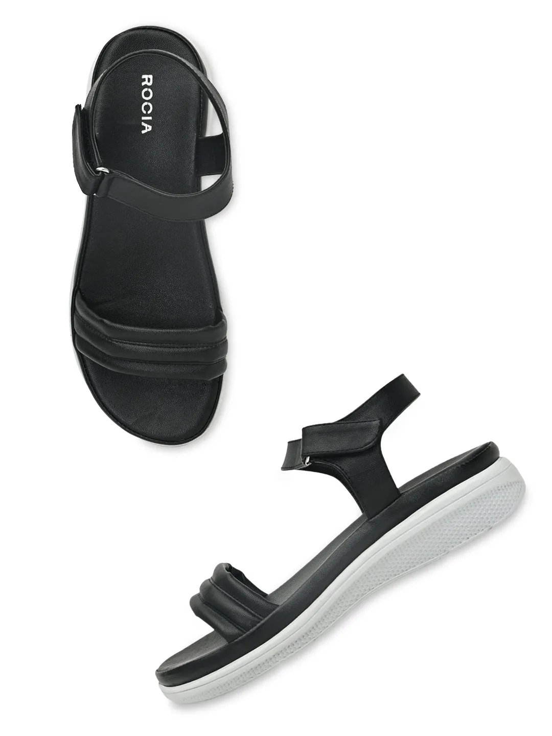 Rocia By Regal Black Women Casual Sandals