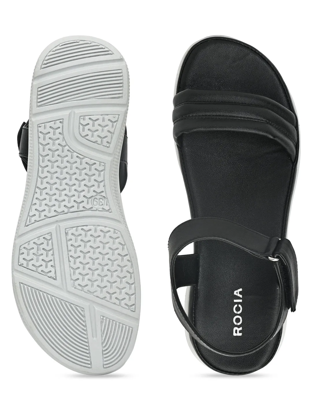 Rocia By Regal Black Women Casual Sandals