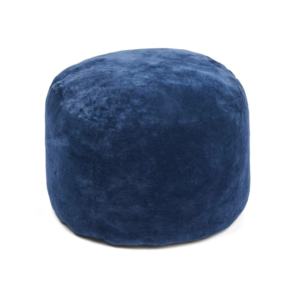 Round Moccasin Pouf | D22x14 in