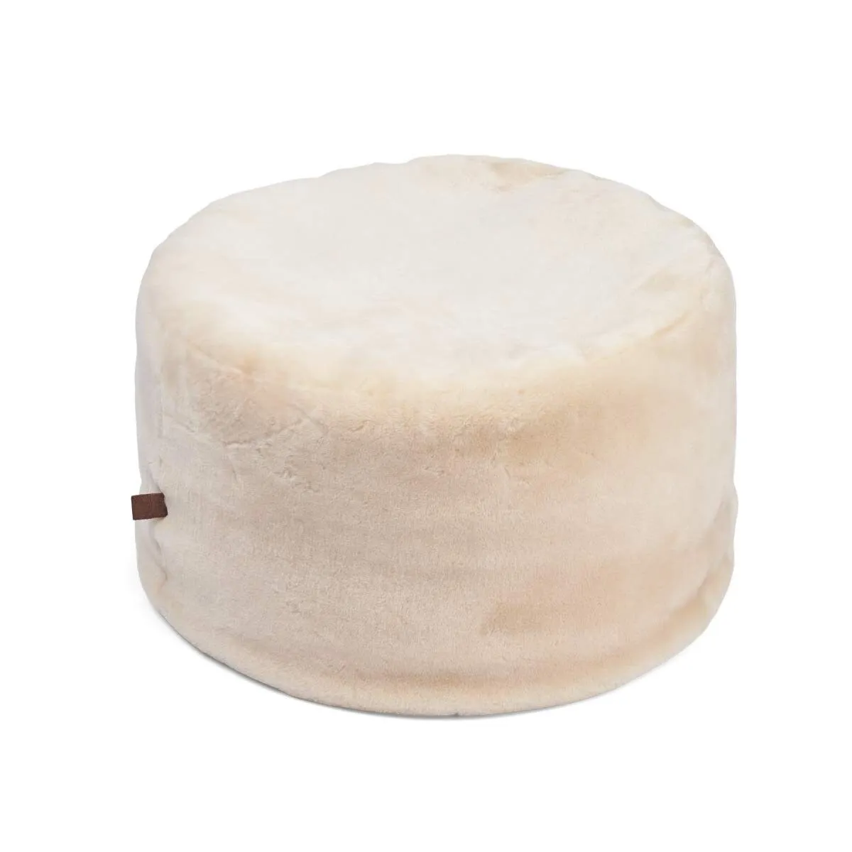 Round Moccasin Pouf | D22x18 in