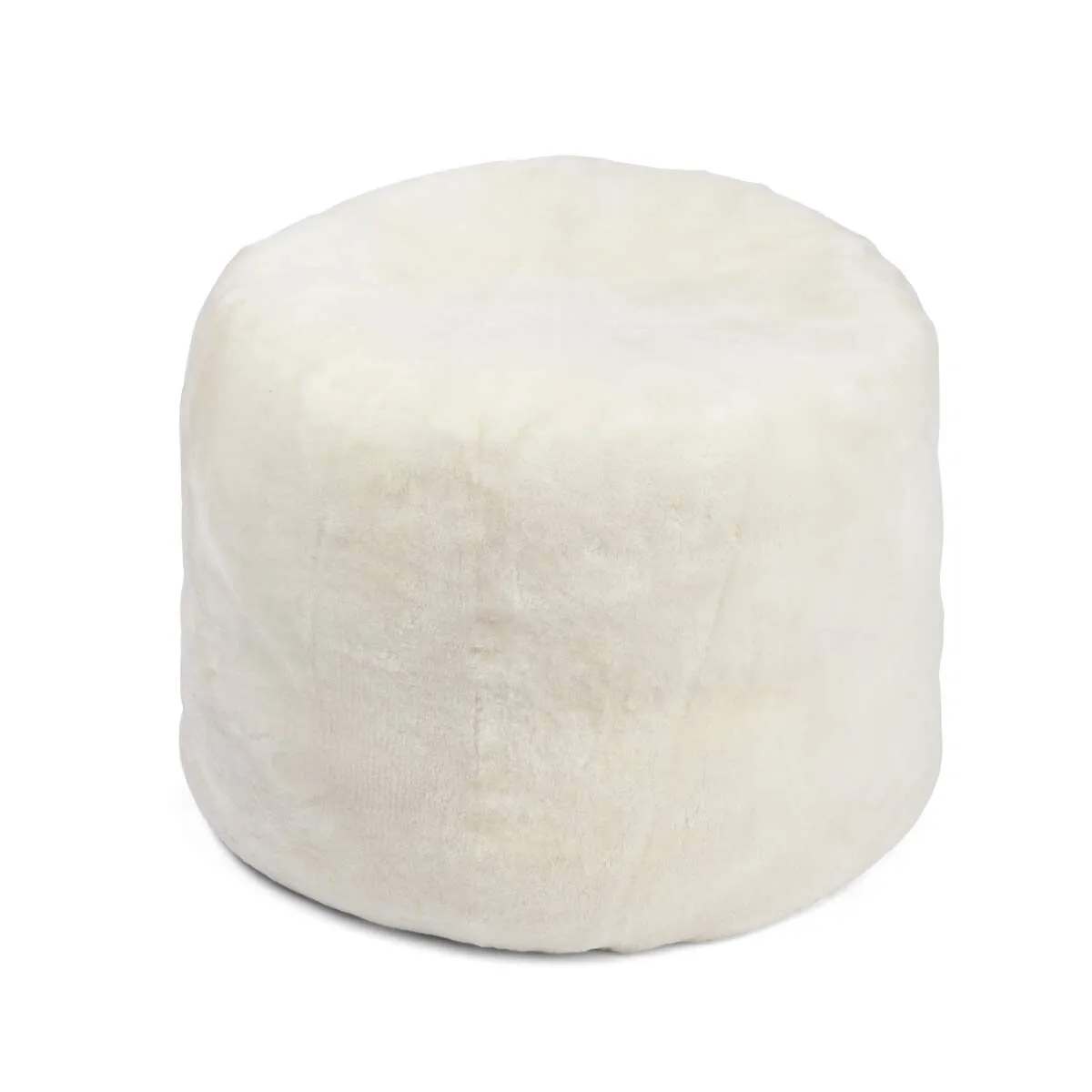 Round Moccasin Pouf | D22x18 in
