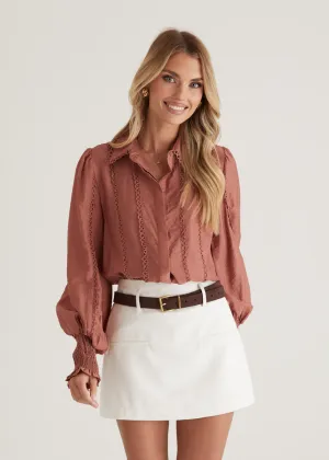 Roxanne Shirt - Rust