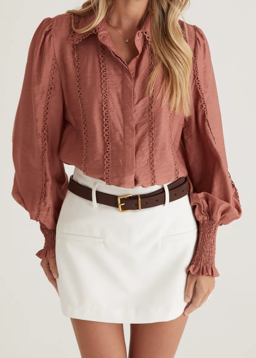 Roxanne Shirt - Rust