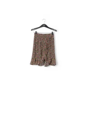 Ruffled wrap skirt