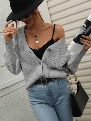 Shantall Knit Cardigan - Grey