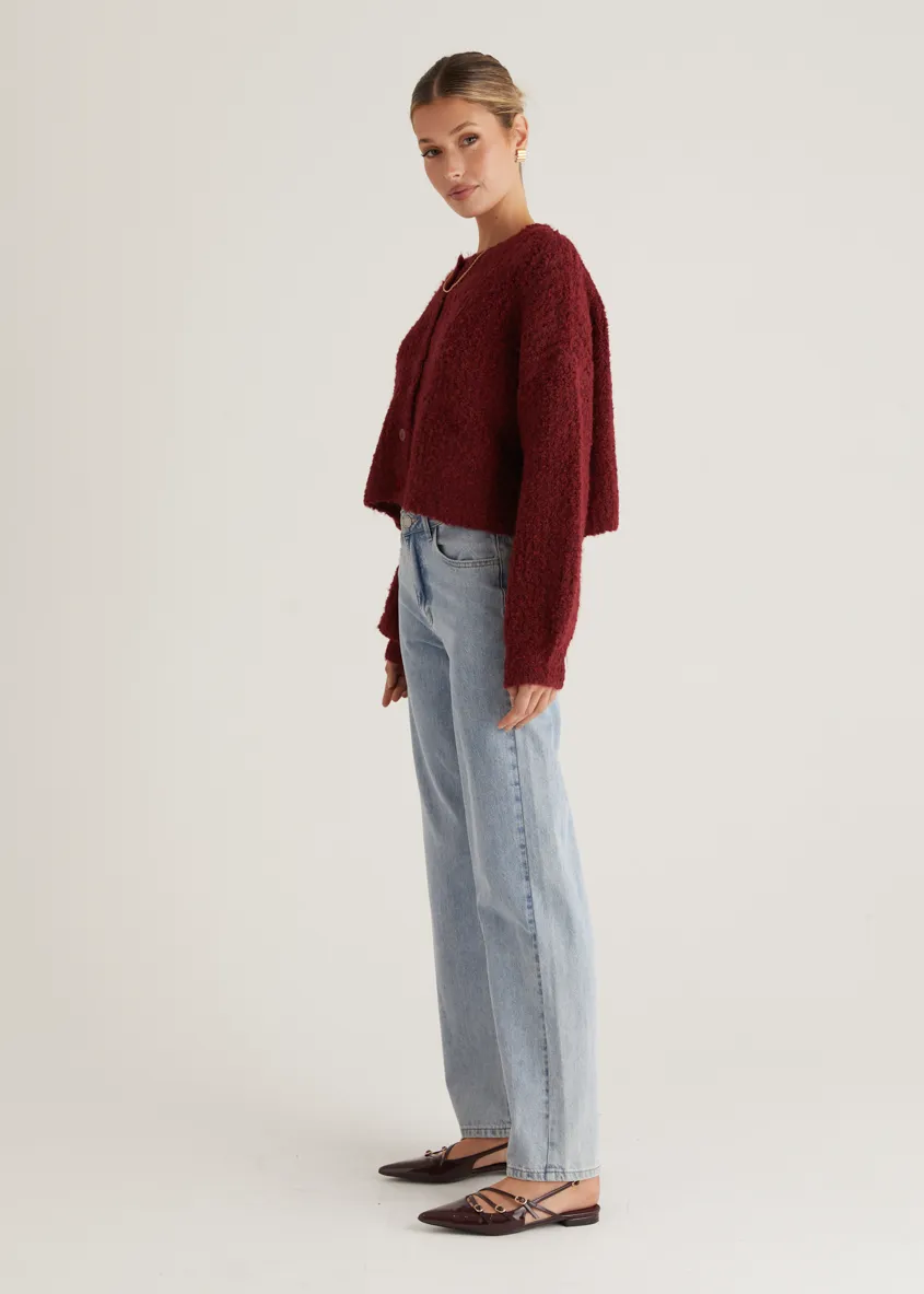 Shelby Cardigan - Wine