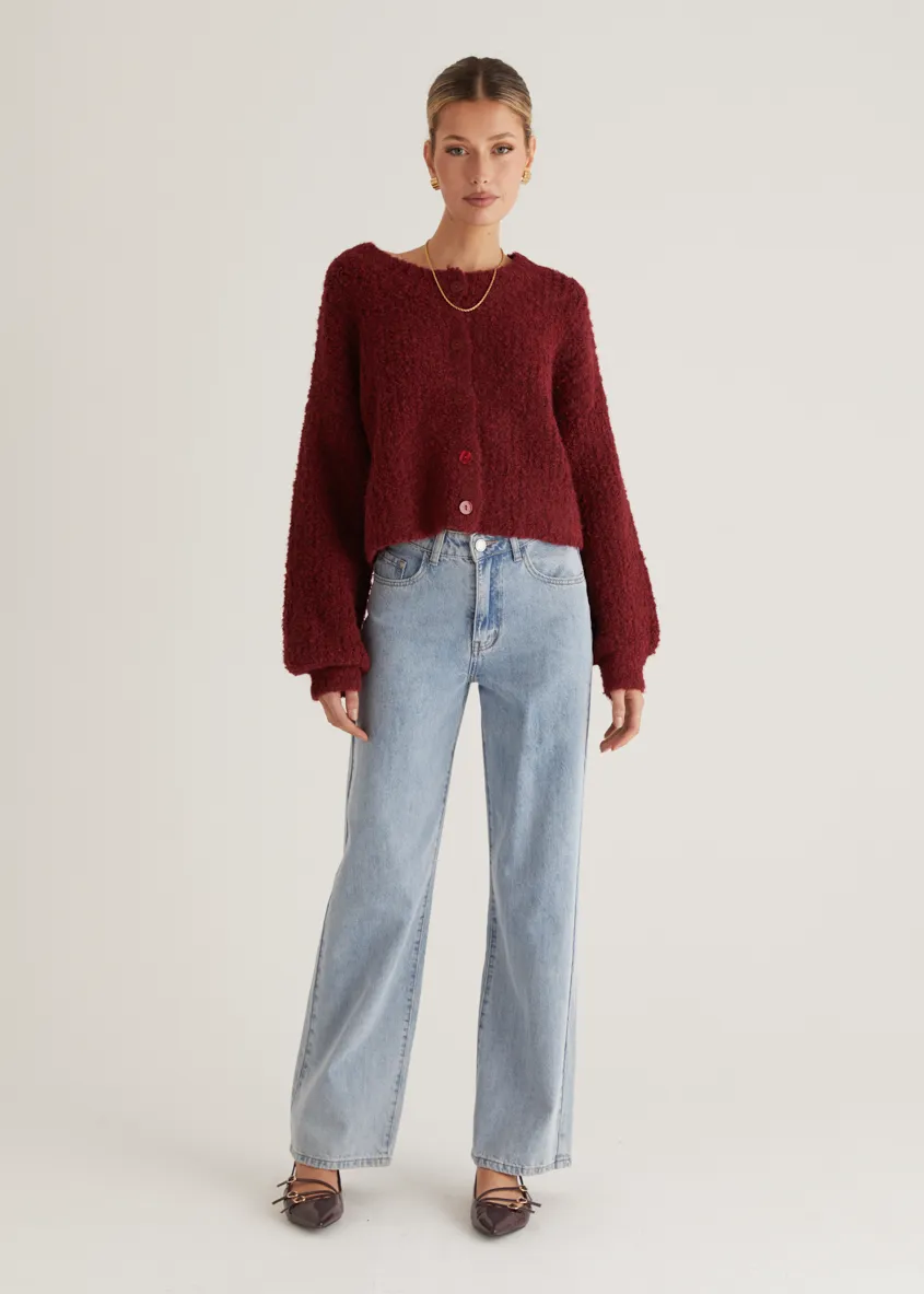 Shelby Cardigan - Wine
