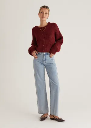Shelby Cardigan - Wine