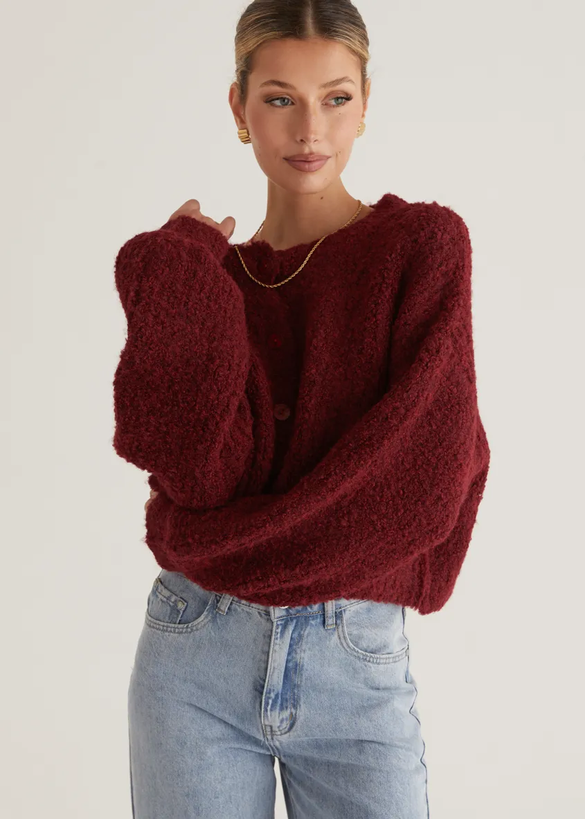 Shelby Cardigan - Wine