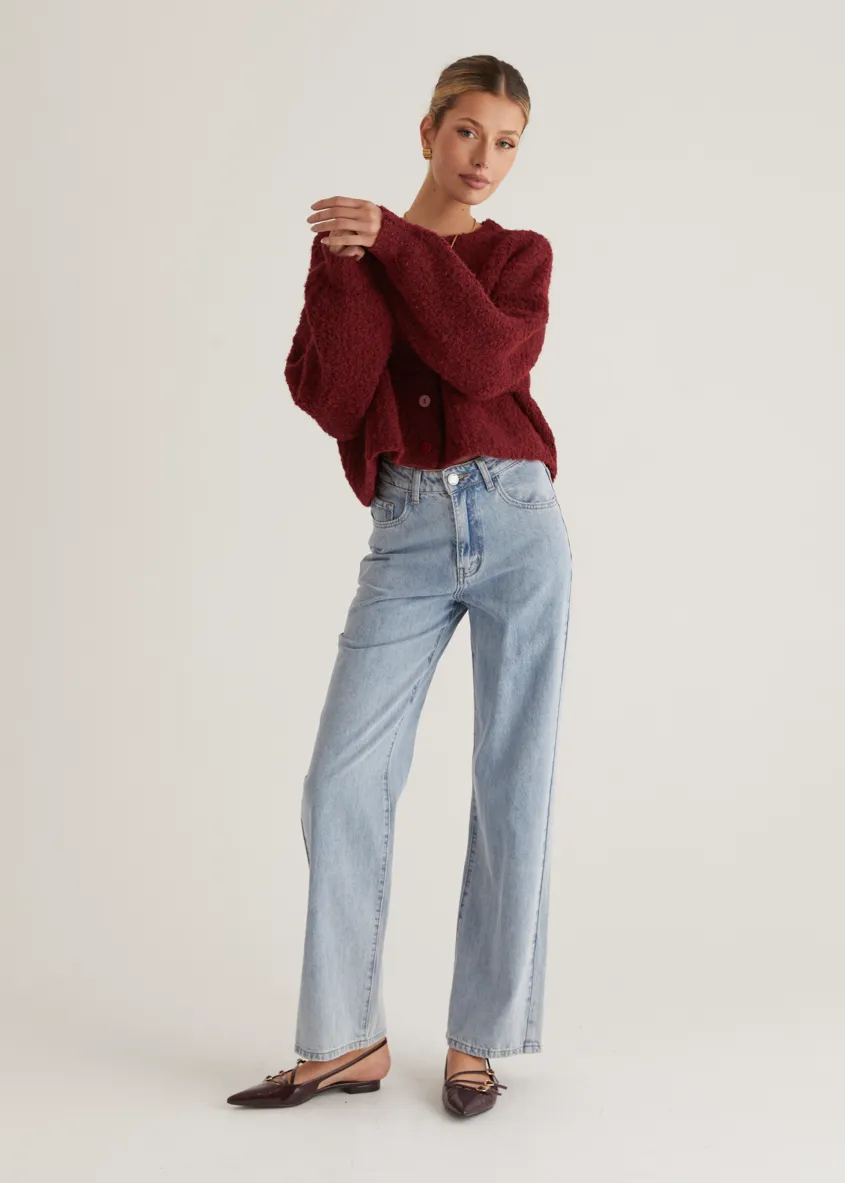 Shelby Cardigan - Wine