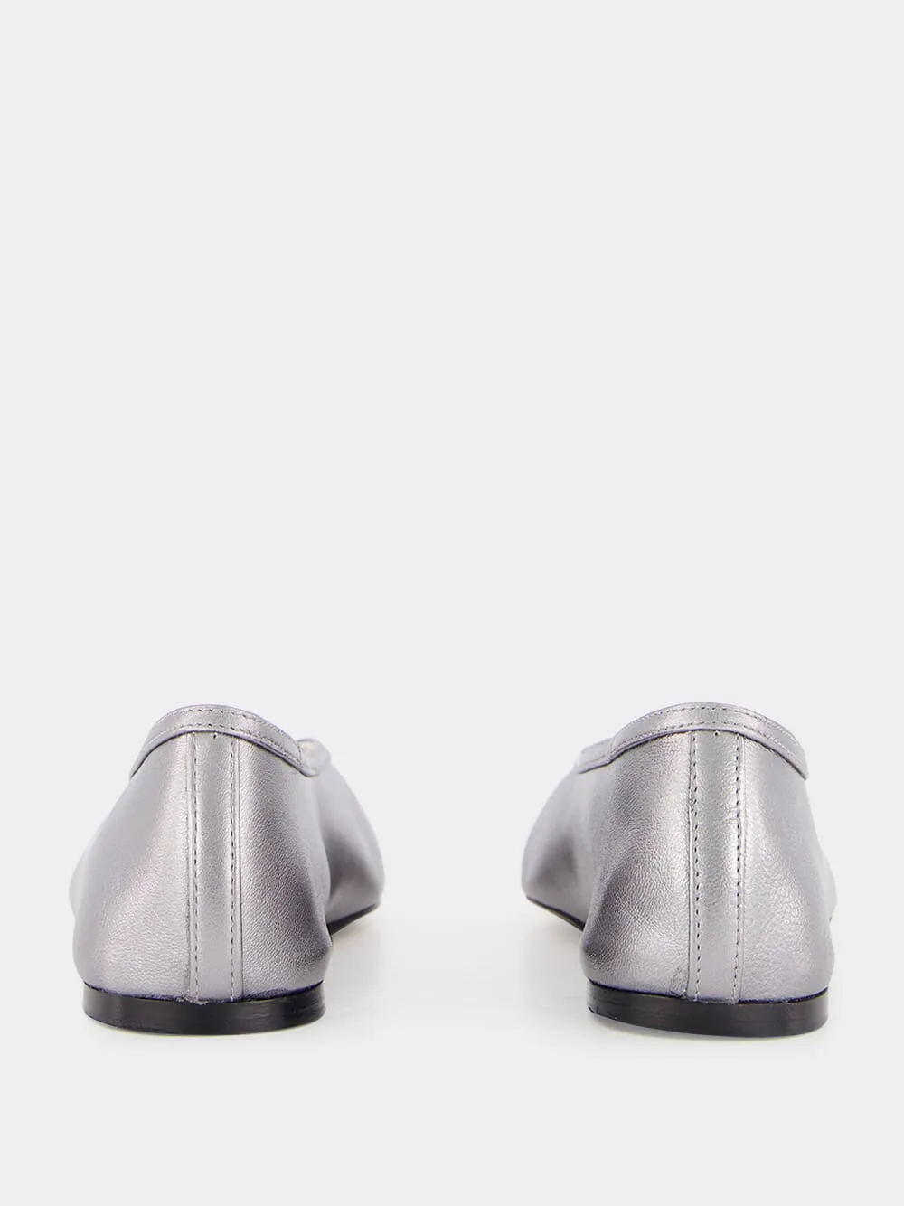 Silver Leather Luna Slipper