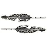 Silver Strike Feather Bobby Pin