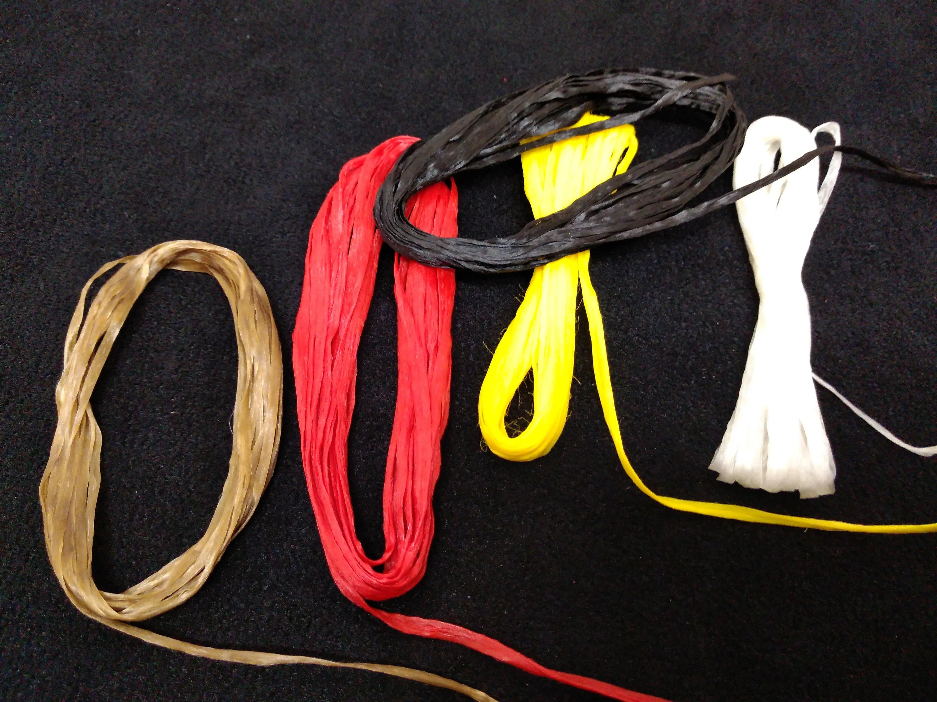 Simulated Sinew Thread/lacing waxed. for sewing, Looming, Threading, Binding, Earrings, Jewelry, Chokers, Red, White, Yellow, Black, Purple, Green, Light Brown, Dark Brown, Orange, and Royal Blue