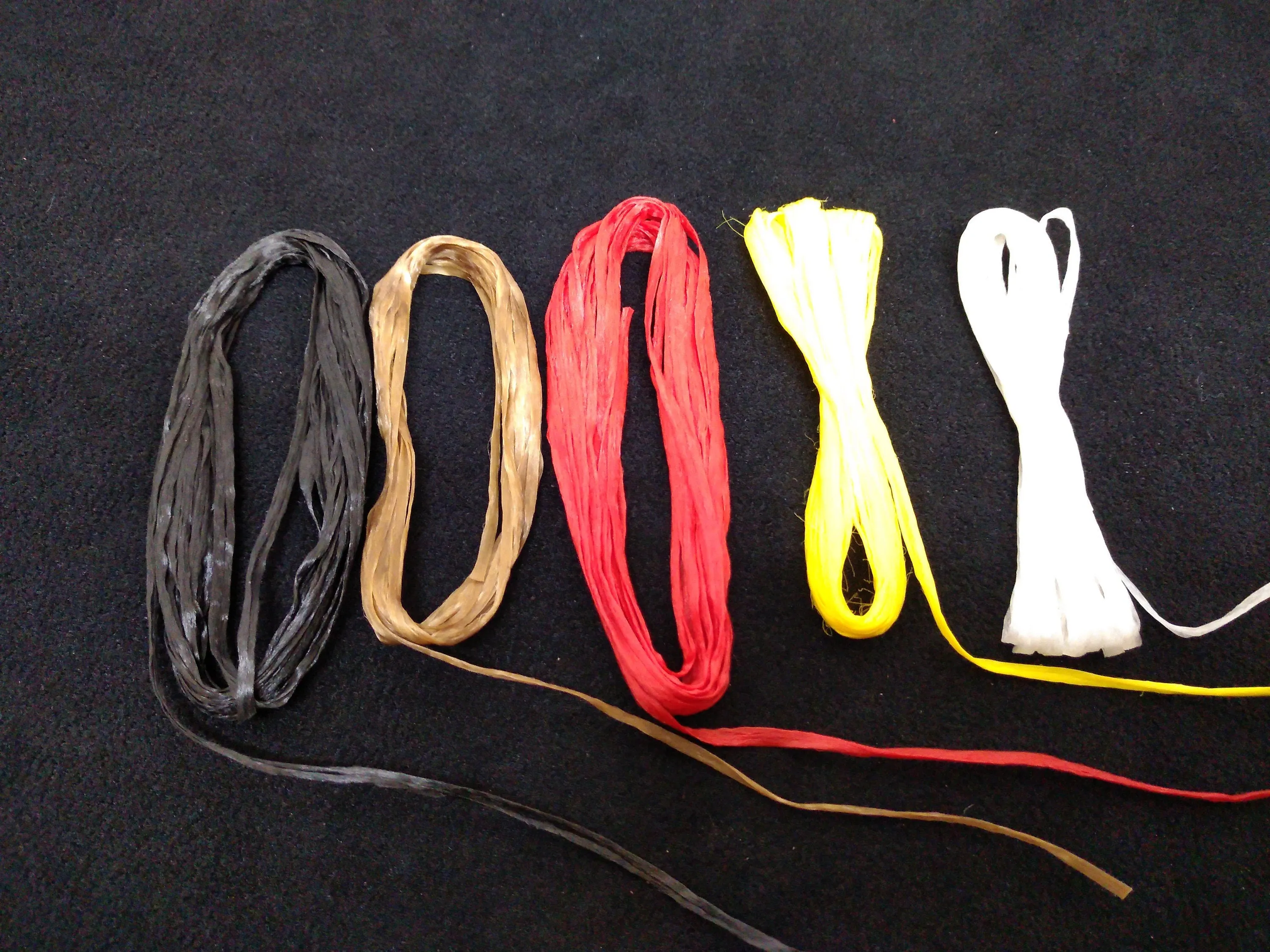 Simulated Sinew Thread/lacing waxed. for sewing, Looming, Threading, Binding, Earrings, Jewelry, Chokers, Red, White, Yellow, Black, Purple, Green, Light Brown, Dark Brown, Orange, and Royal Blue