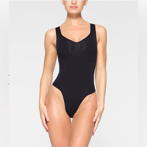 SKIMS Black Shapewear Bodysuit