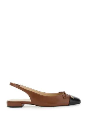 Sleek Bow Slingback Flat