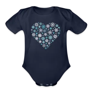 Snowflake Heart Infant One Piece