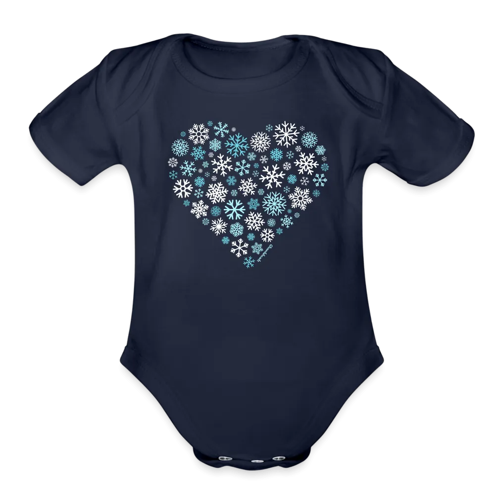 Snowflake Heart Infant One Piece