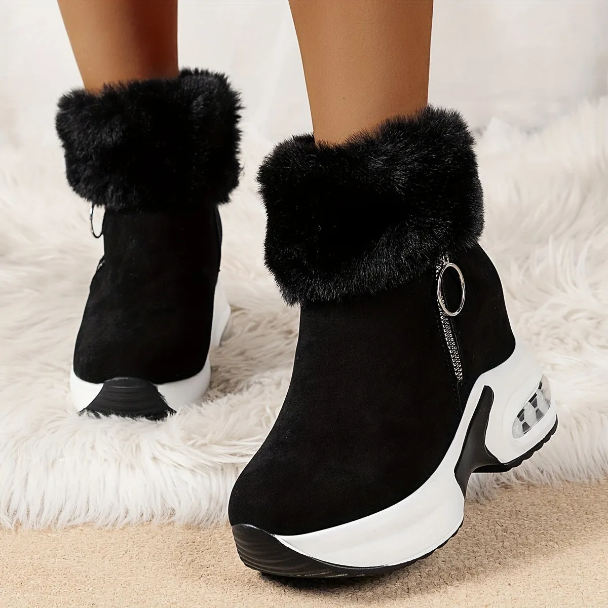 Soft & Warm - Comfortable Boots with Side Zipper