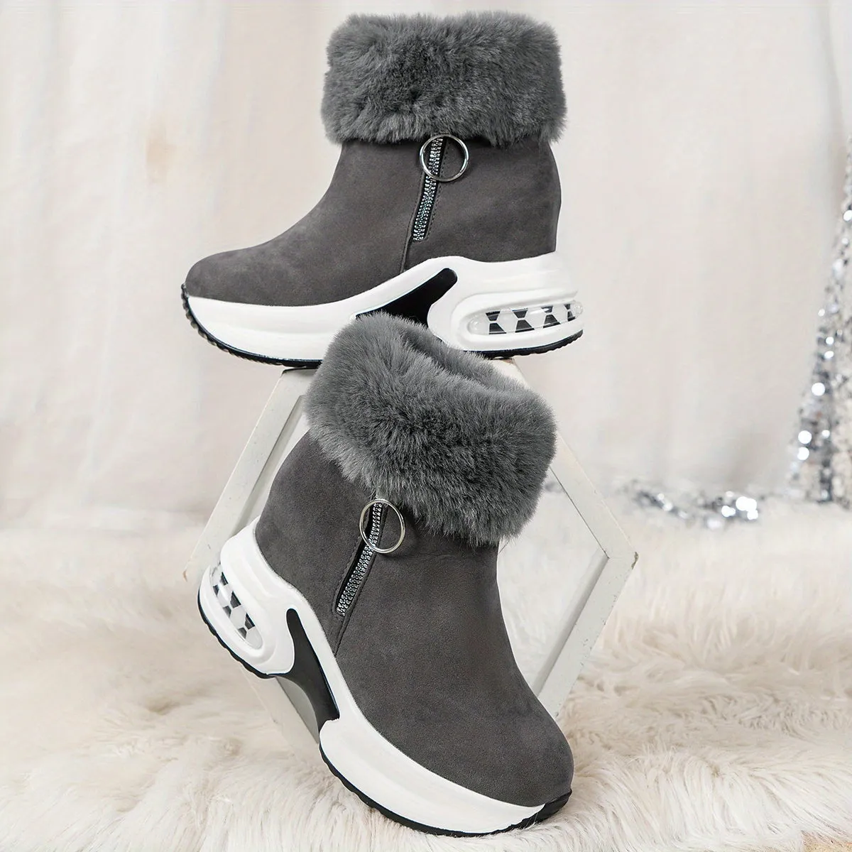 Soft & Warm - Comfortable Boots with Side Zipper