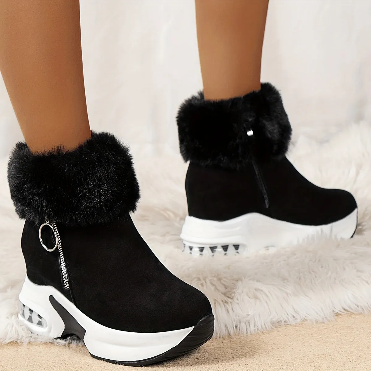 Soft & Warm - Comfortable Boots with Side Zipper