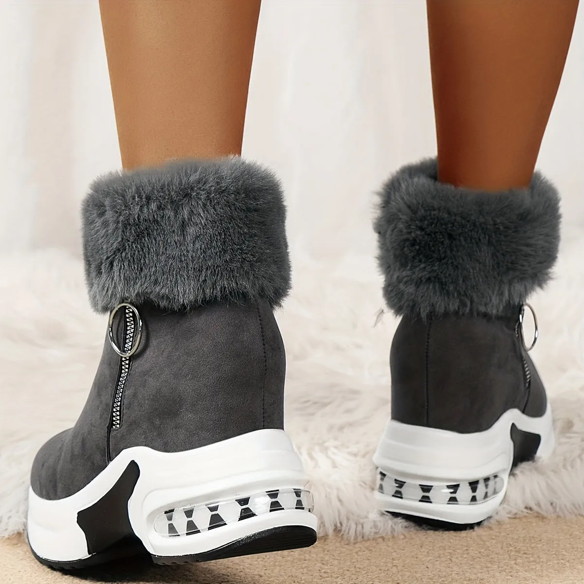 Soft & Warm - Comfortable Boots with Side Zipper