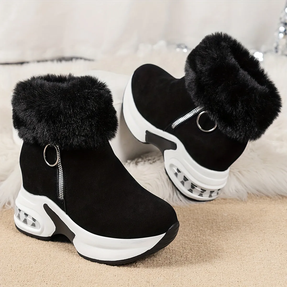 Soft & Warm - Comfortable Boots with Side Zipper