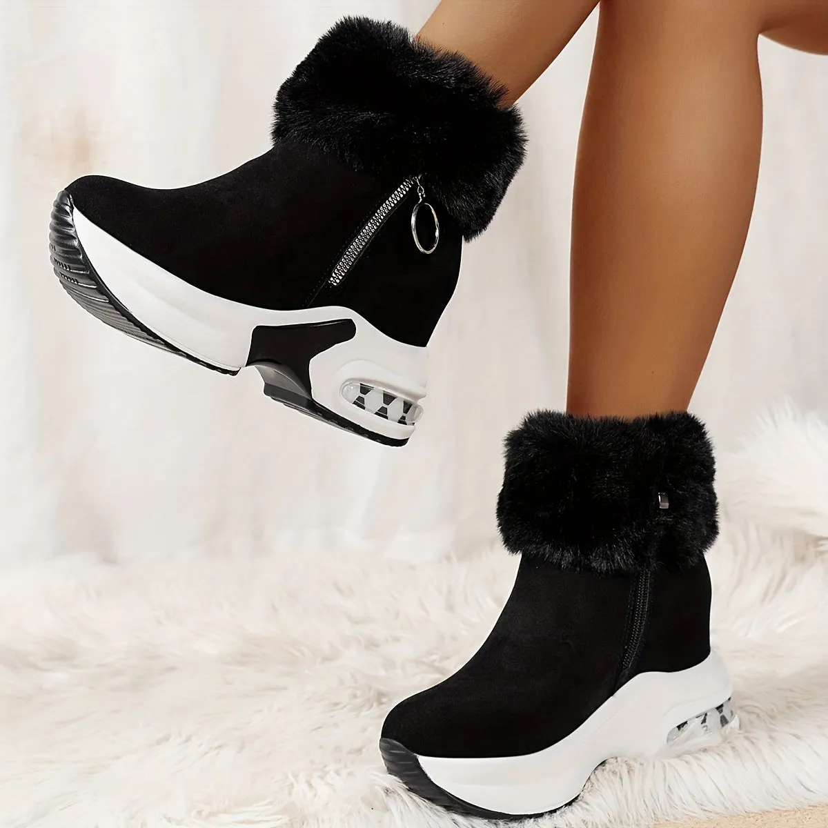 Soft & Warm - Comfortable Boots with Side Zipper
