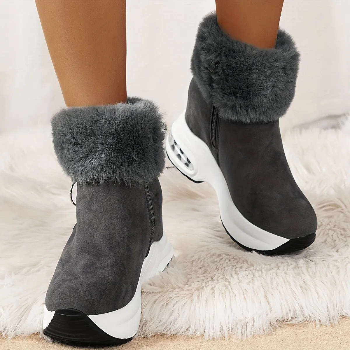 Soft & Warm - Comfortable Boots with Side Zipper