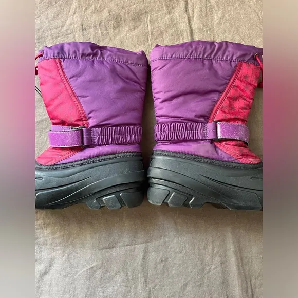 Sorel Disney Anna Frozen 2 Youth Boots Purple Black Girls Youth Size 3