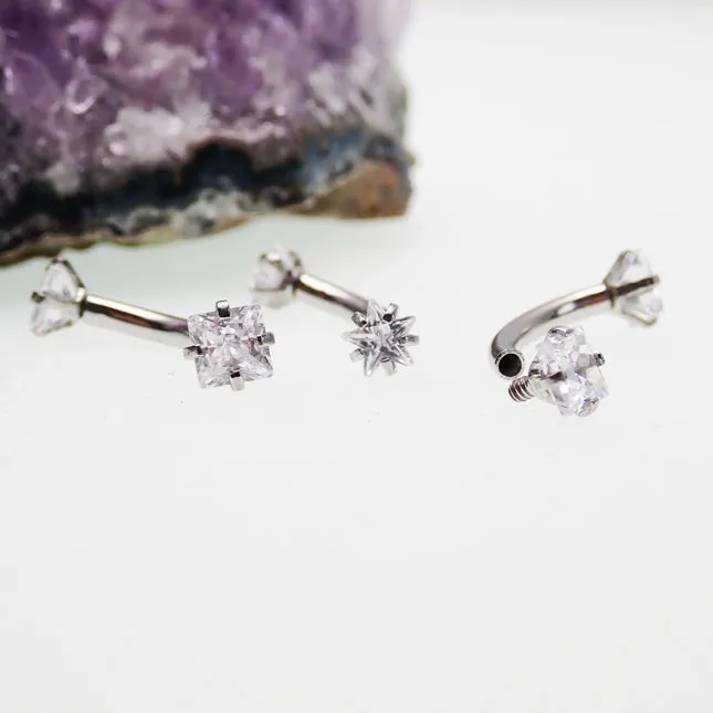 Star & Square Crystal Steel Curve 16g
