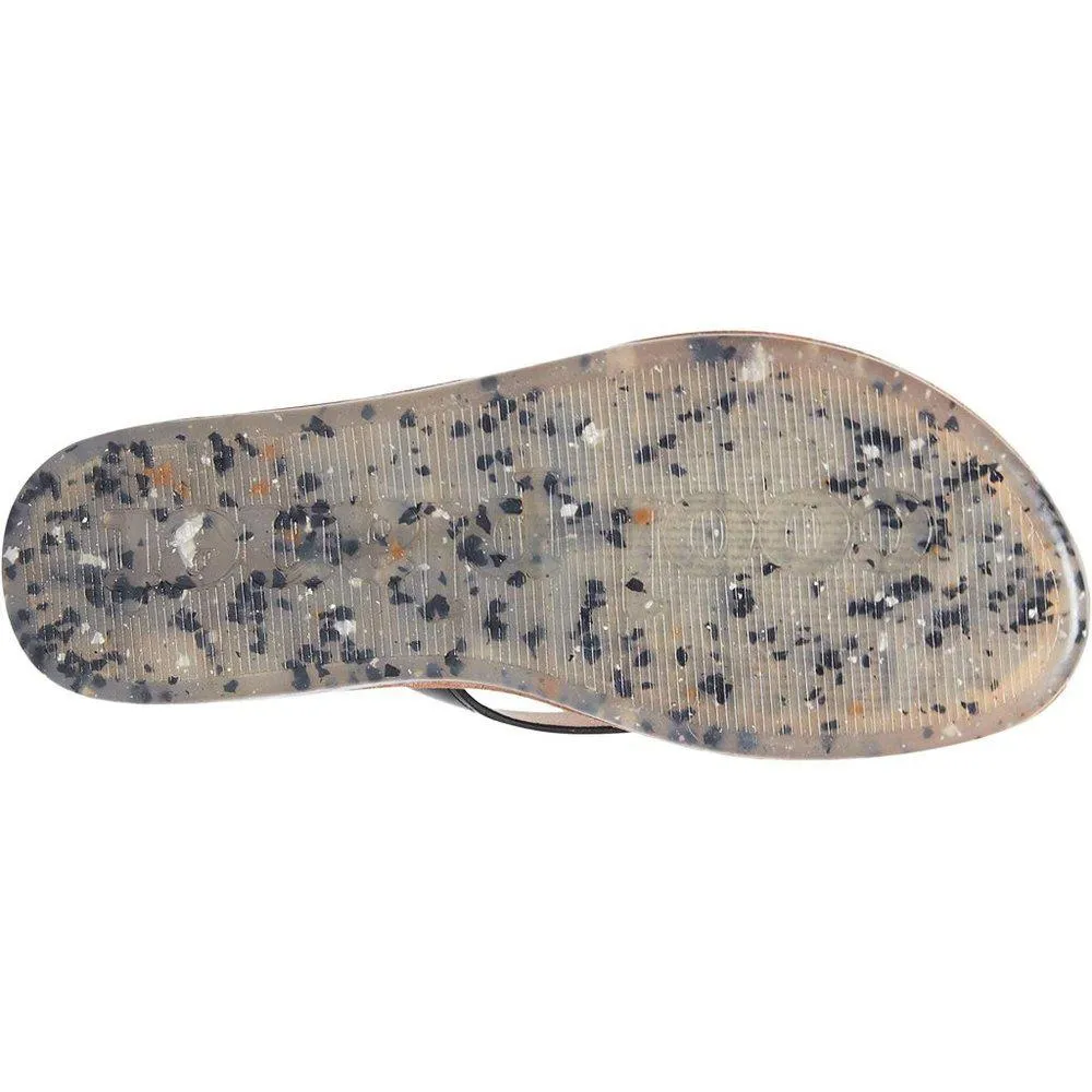 Steve Madden Sandals Planet Black Croc Flats