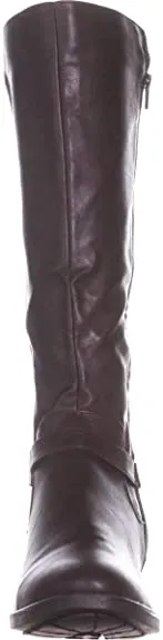 Style & Co. Womens Luciaa Almond Toe Knee High Fashion, Chocolate, Size 5.5