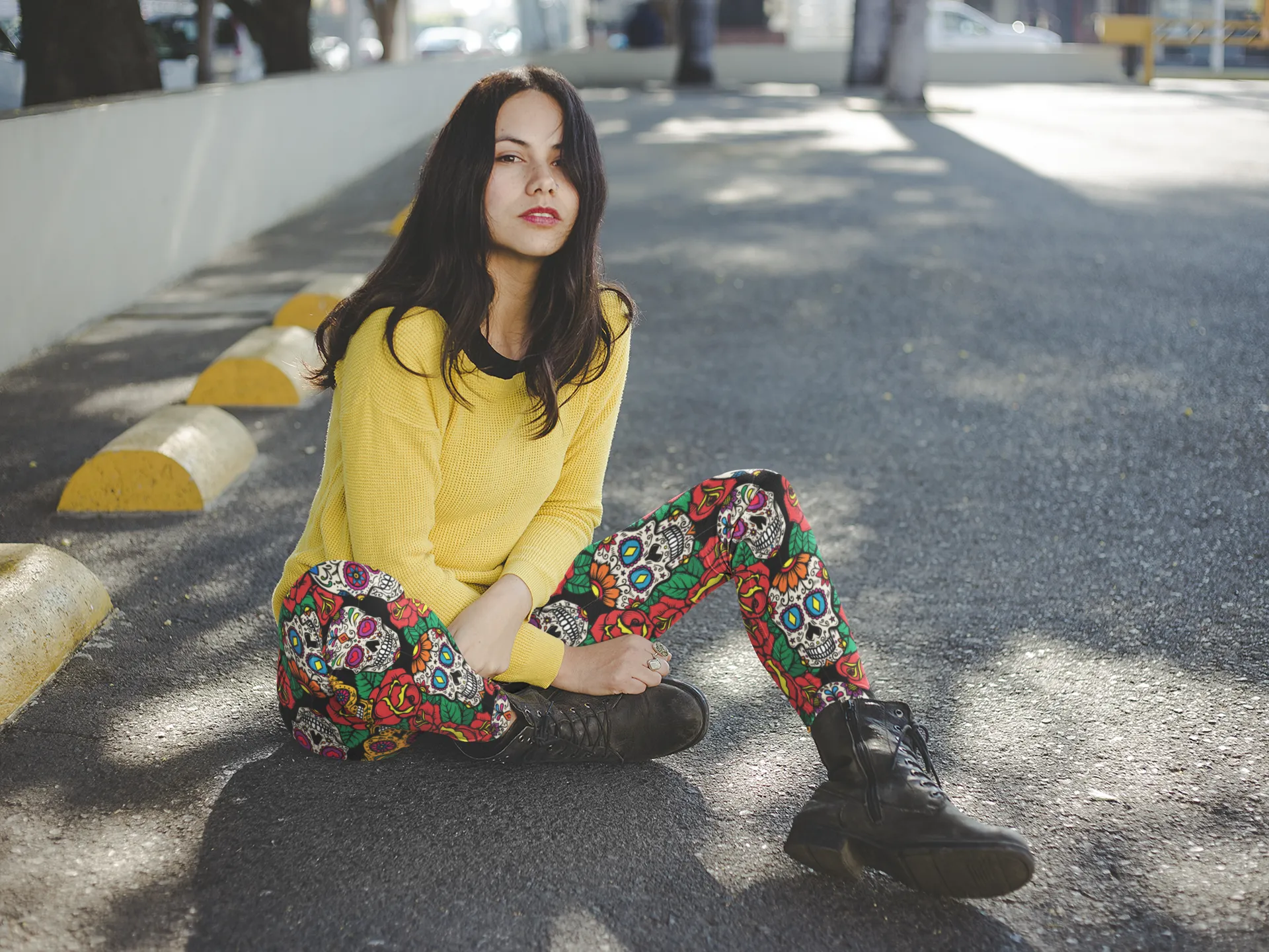 SUGAR SKULL Yoga Leggings