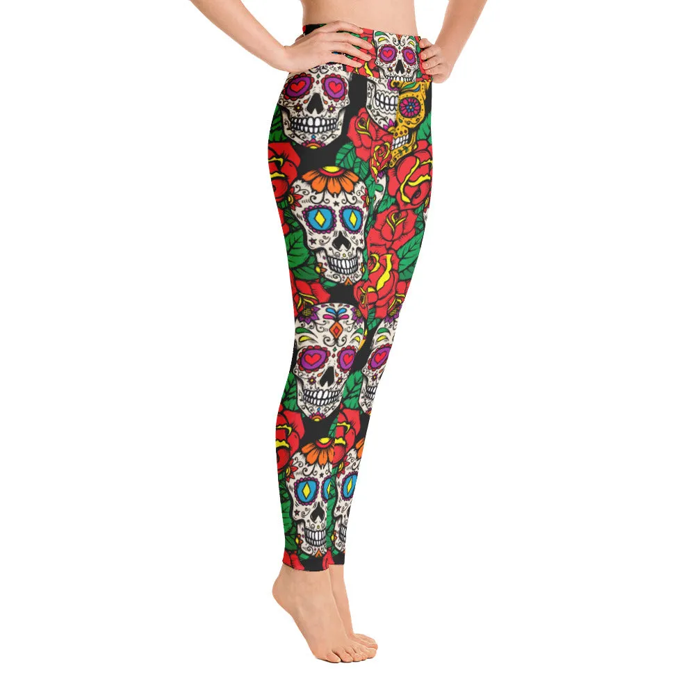 SUGAR SKULL Yoga Leggings